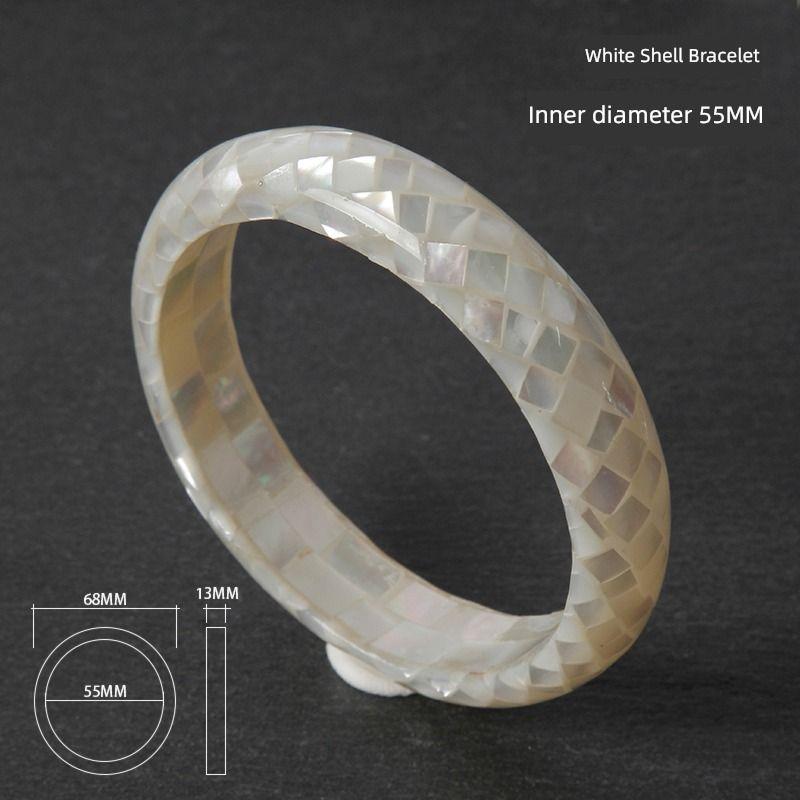 Women s Veneering Personalized Clothing Matching Hot Mother Pearl Shellfish White Shell/Inner Diameter 55mm
Women s Veneering Personalized Clothing Matching Hot Mother Pearl Shellfish White Shell/Inner Diameter 55mm
