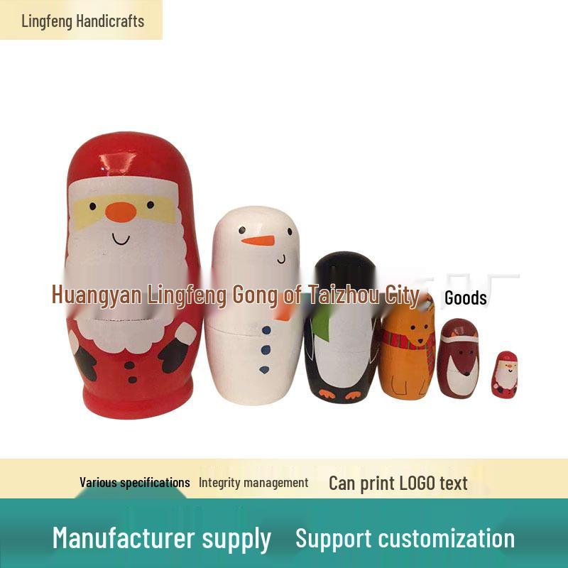 Russian Santa Claus Matryoshka Dolls: Six-Layer Wooden Christmas Ornaments for Home Decor 7.4*14 cm красный
Russian Santa Claus Matryoshka Dolls: Six-Layer Wooden Christmas Ornaments for Home Decor 7.4*14 cm красный