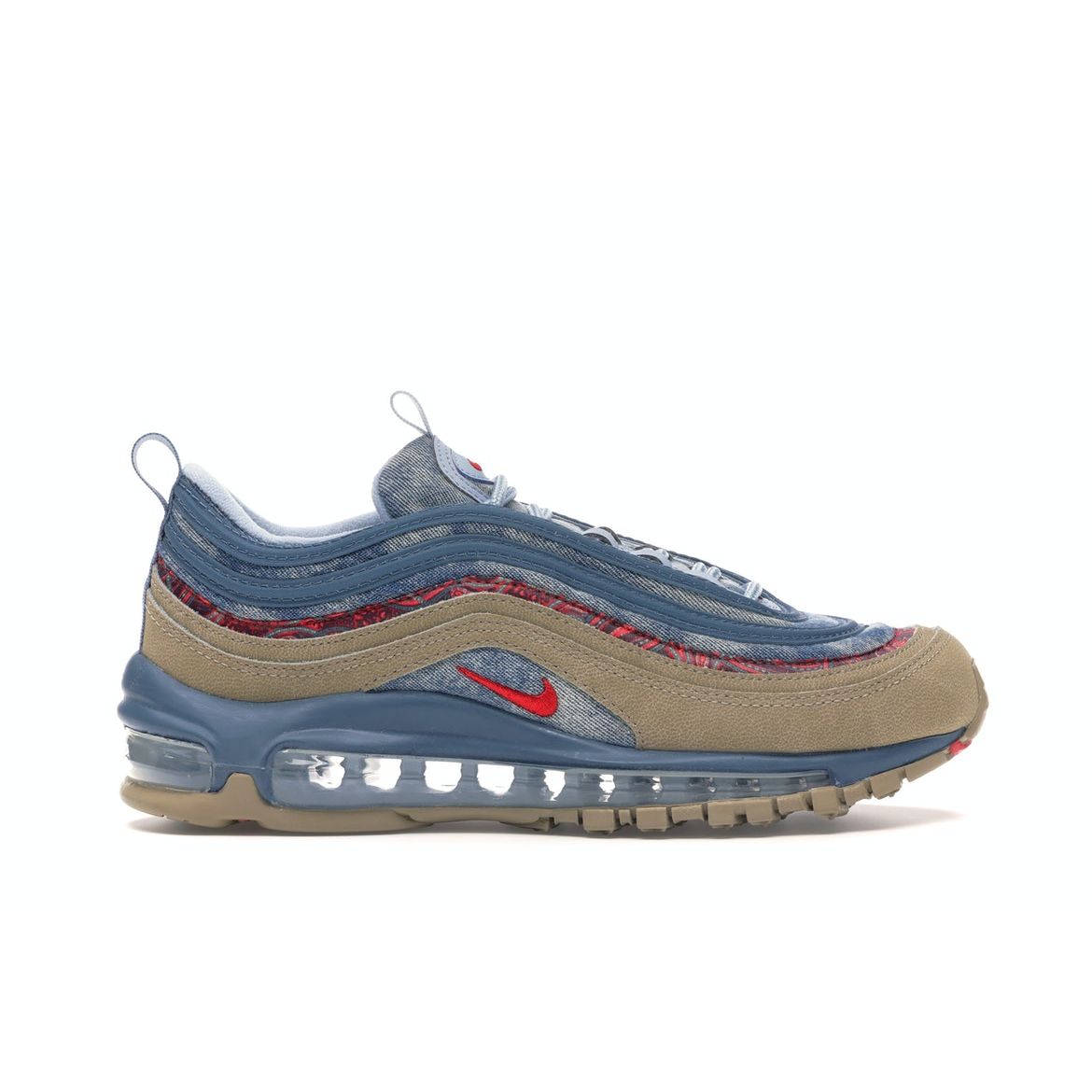 Кроссовки Nike Air Max 97 GS Wild West Grey Parachute-Beige University-Red-Thunderstorm-Lite-Armory-Blue-Sail BV6374-200
Кроссовки Nike Air Max 97 GS Wild West Grey Parachute-Beige University-Red-Thunderstorm-Lite-Armory-Blue-Sail BV6374-200