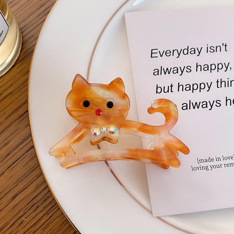 Cat Cute Themed Acetate Hair Claw Clip Chic Cartoon Accessory For Fashion Womens Orange
Cat Cute Themed Acetate Hair Claw Clip Chic Cartoon Accessory For Fashion Womens Orange