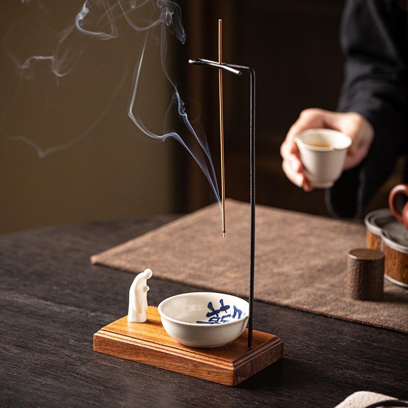 Zen Hanging Incense Burner: Creative Holder for Sticks, Coils - Indoor Sandalwood, Agarwood Use
Zen Hanging Incense Burner: Creative Holder for Sticks, Coils - Indoor Sandalwood, Agarwood Use