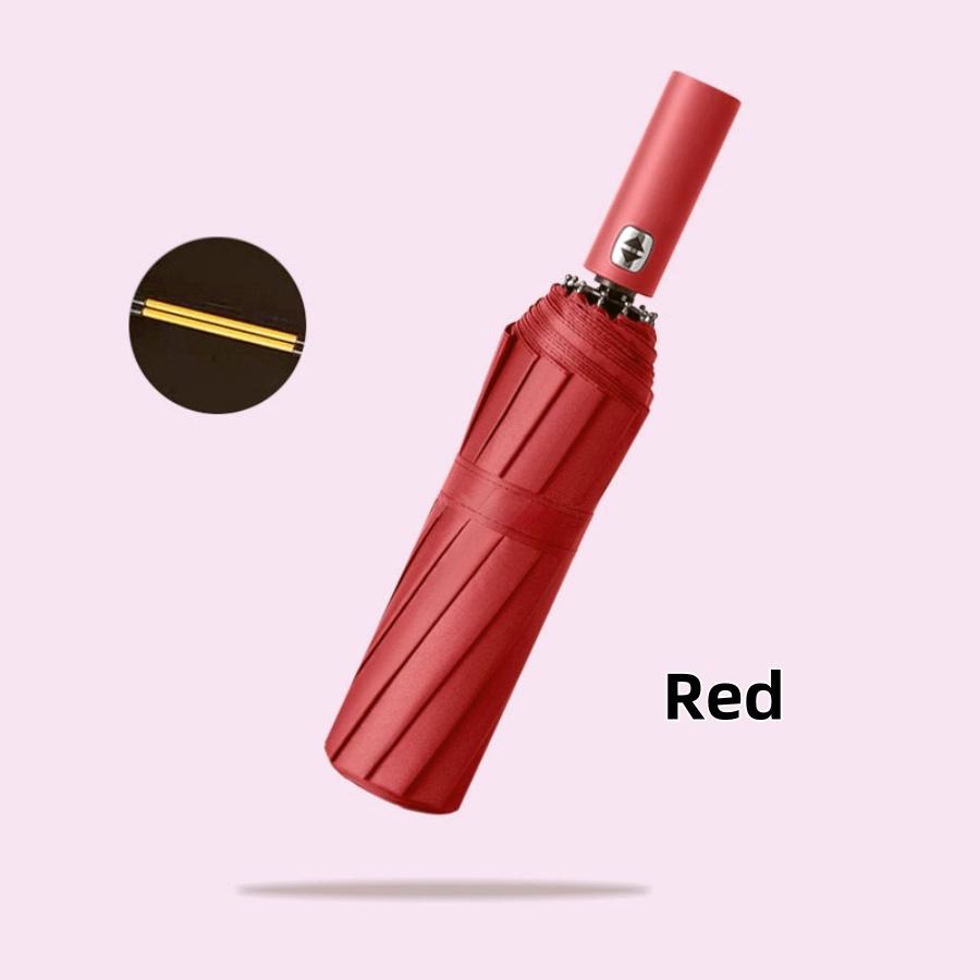 24 Bones Automatic Solid color Umbrella for Men Women Large 3 Fold Windproof,Waterproof Sunshade Sun UV Protection Umbrellas червоний
24 Bones Automatic Solid color Umbrella for Men Women Large 3 Fold Windproof,Waterproof Sunshade Sun UV Protection Umbrellas червоний