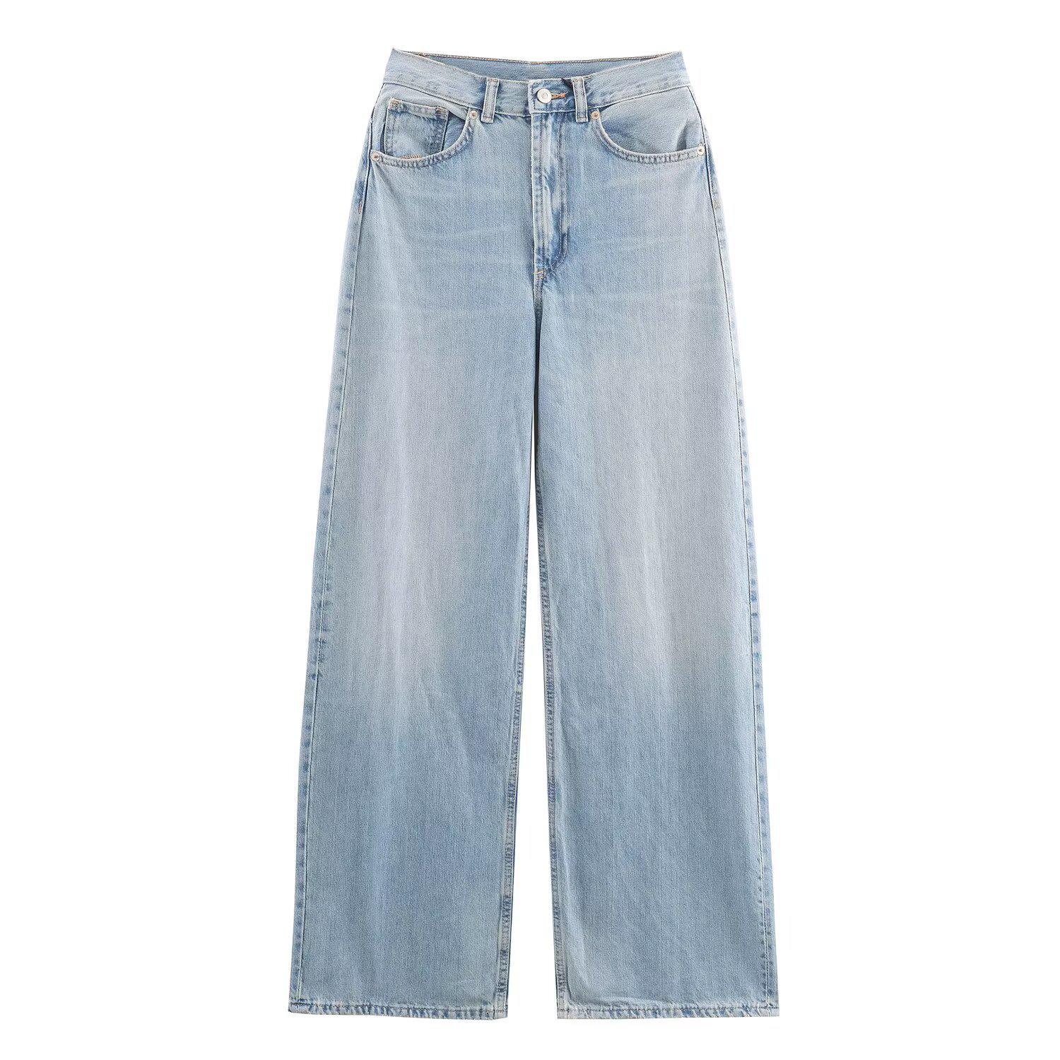 European Fashion Trend: High Waist Wide-Leg Jeans - Comfortable, Casual, Versatile Design. Medium небесно-голубой
European Fashion Trend: High Waist Wide-Leg Jeans - Comfortable, Casual, Versatile Design. Medium небесно-голубой