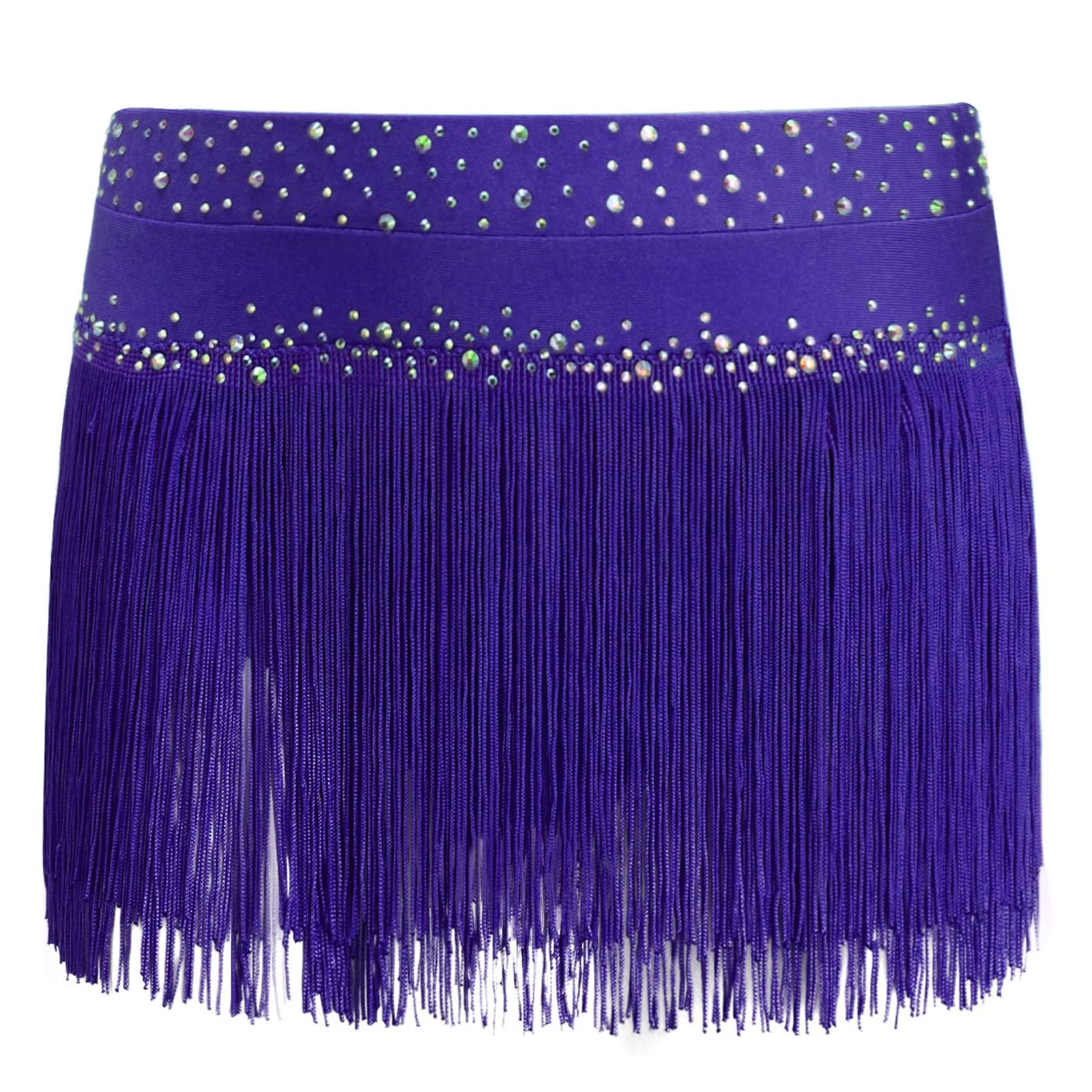 Girls Sparkly Rhinestones Tassel Brief Skirt Solid Color Latin Dance Stage Performance Wear 5-6 Years фіолетовий
Girls Sparkly Rhinestones Tassel Brief Skirt Solid Color Latin Dance Stage Performance Wear 5-6 Years фіолетовий
