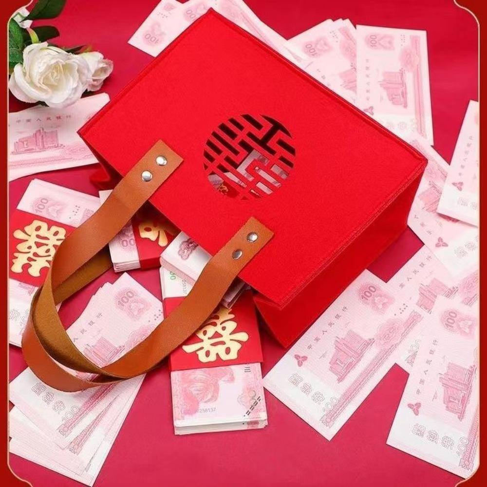 Фетровая конфета Lucky Bag Сумка для хранения с ручкой из искусственной кожи Портативная новогодняя подарочная сумка
Фетровая конфета Lucky Bag Сумка для хранения с ручкой из искусственной кожи Портативная новогодняя подарочная сумка