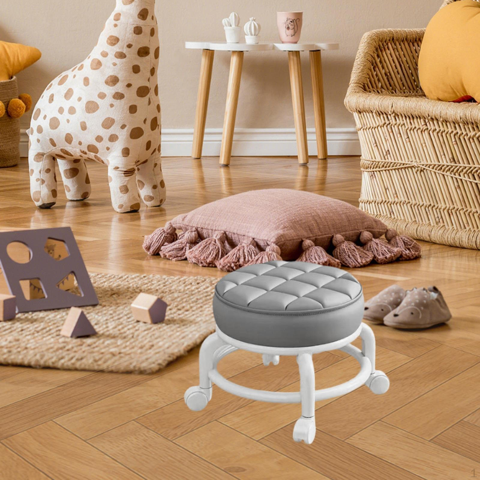 Вращающееся на 360° низкое роликовое сиденье-табурет для ленивых домашних дел, вращающееся кресло для гостиной серый
Вращающееся на 360° низкое роликовое сиденье-табурет для ленивых домашних дел, вращающееся кресло для гостиной серый