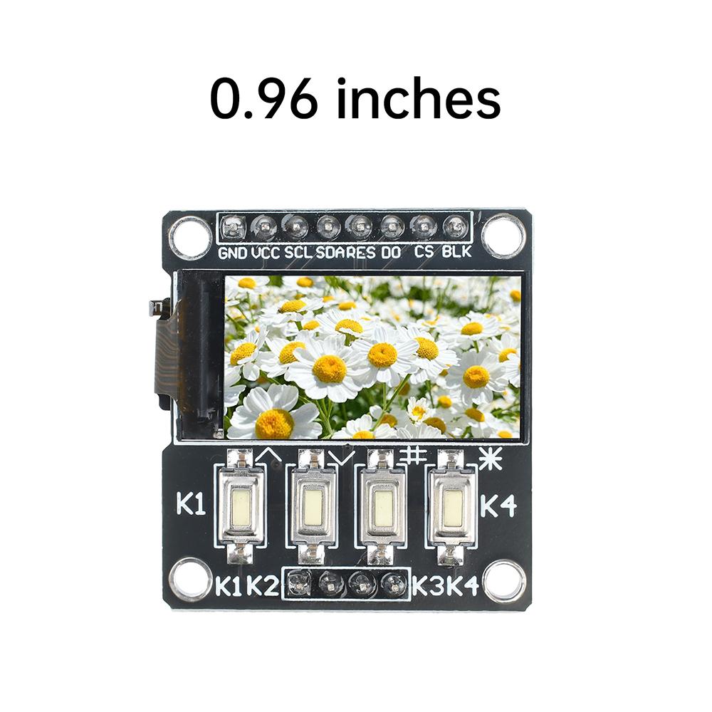 TFT Display 0.96/1.3/1.44/1.8 inch TFT IPS Full Color Screen LCD Display Module with 4 Buttons ST7735 / ST7789 Driver SPI
TFT Display 0.96/1.3/1.44/1.8 inch TFT IPS Full Color Screen LCD Display Module with 4 Buttons ST7735 / ST7789 Driver SPI