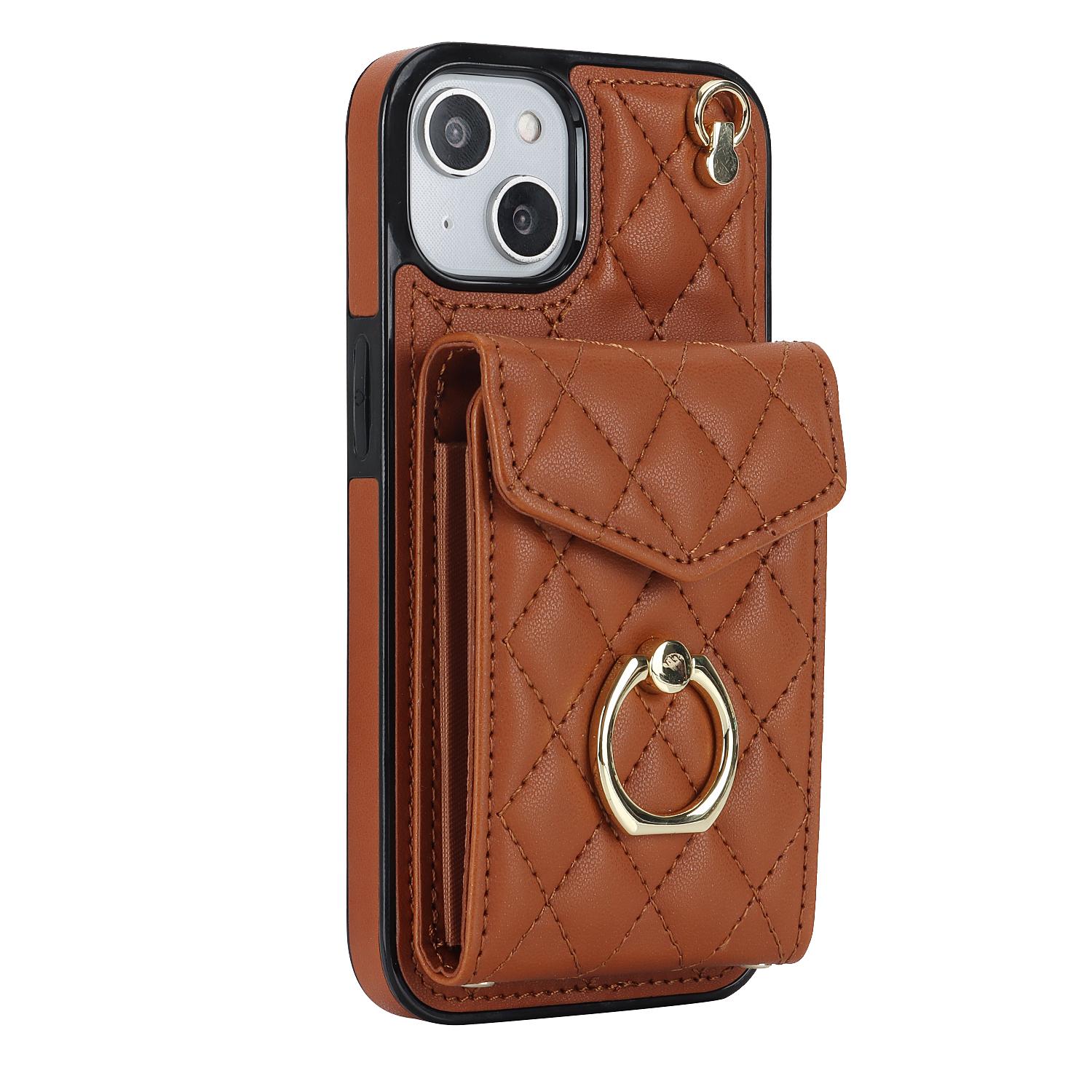 For iPhone 15 RFID Blocking Phone Case Multiple Card Slots Ring Kickstand PU Leather+TPU Fall-proof Cover Brown
For iPhone 15 RFID Blocking Phone Case Multiple Card Slots Ring Kickstand PU Leather+TPU Fall-proof Cover Brown