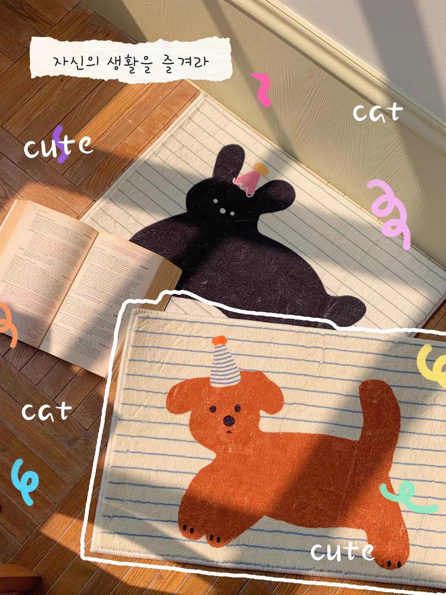 VIKAMA Cartoon Cute Ins Wind Cat Dog Bedroom Rug Bed Rug Bay Window Mat Foot Mat Living Room Sofa Rug Entry Door Mat Home Decor 40X60CM (1.3X2FT
VIKAMA Cartoon Cute Ins Wind Cat Dog Bedroom Rug Bed Rug Bay Window Mat Foot Mat Living Room Sofa Rug Entry Door Mat Home Decor 40X60CM (1.3X2FT