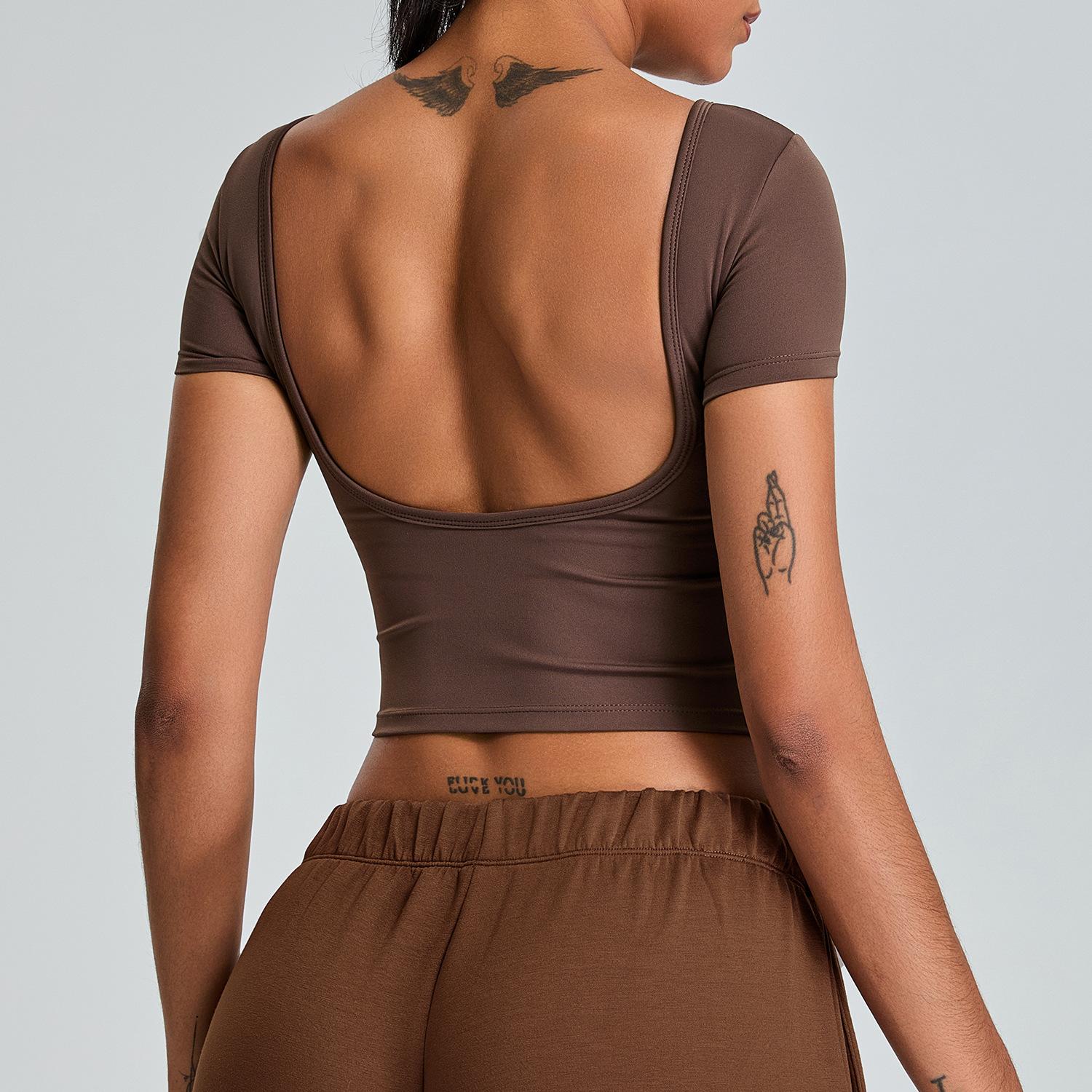 Новый облегающий женский быстросохнущий фитнес-верх с коротким рукавом, универсальная футболка для бега и спорта XL
Новый облегающий женский быстросохнущий фитнес-верх с коротким рукавом, универсальная футболка для бега и спорта XL