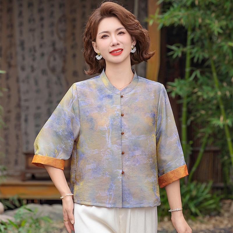Retro Chic Loose-Fit Elegant Tang Suit Top XL (Recommended 40-48 kg) синій
Retro Chic Loose-Fit Elegant Tang Suit Top XL (Recommended 40-48 kg) синій
