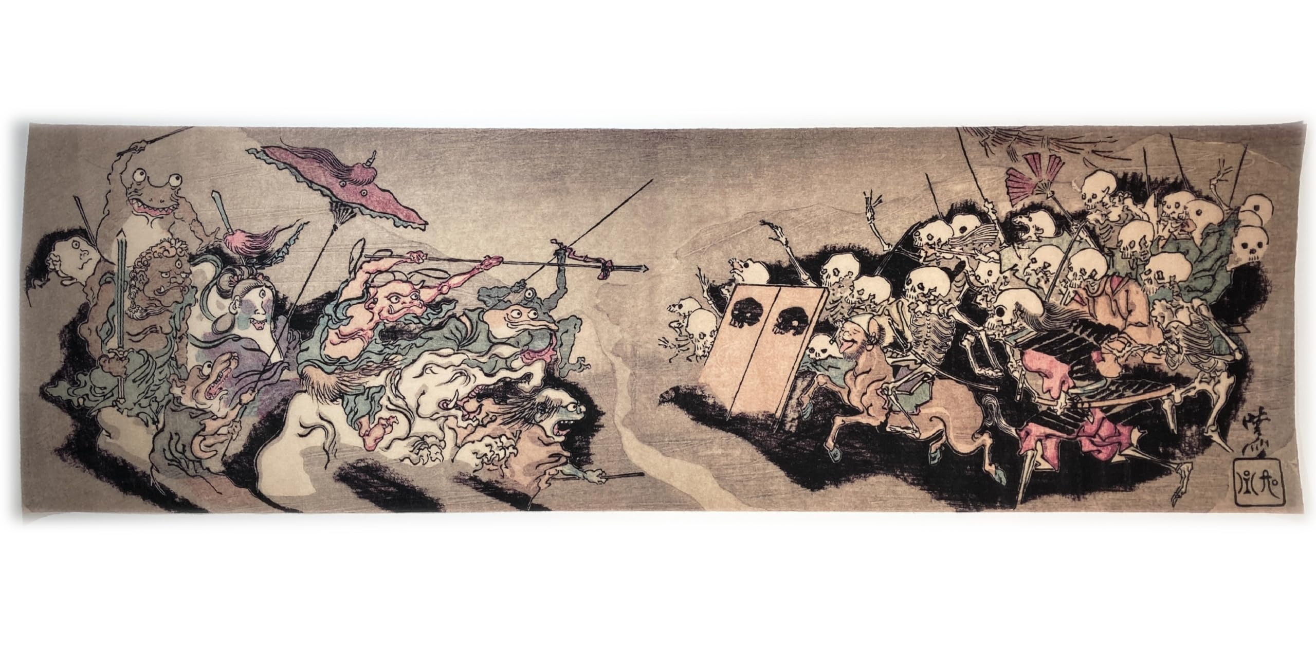 hand towel from Tale of One Hundred Demons by Kyosai Kawanabe Ukiyo-e Kyosai s
hand towel from Tale of One Hundred Demons by Kyosai Kawanabe Ukiyo-e Kyosai s