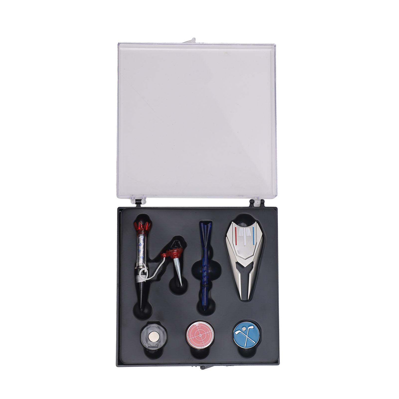 Golf Accessory Set with Magnetic Ball Tees Hat Clip Ball Marker Divot Tool Putting Green Reader
Golf Accessory Set with Magnetic Ball Tees Hat Clip Ball Marker Divot Tool Putting Green Reader