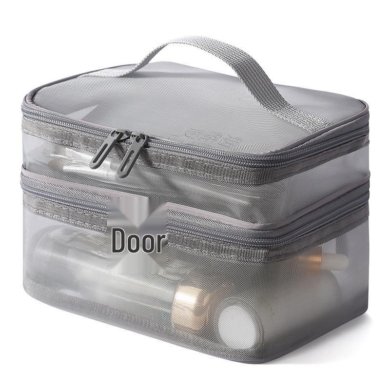 Large Capacity Multi-Layer Portable Toiletry Bag with Transparent Mesh for Travel 21x13x12 cm сірий
Large Capacity Multi-Layer Portable Toiletry Bag with Transparent Mesh for Travel 21x13x12 cm сірий