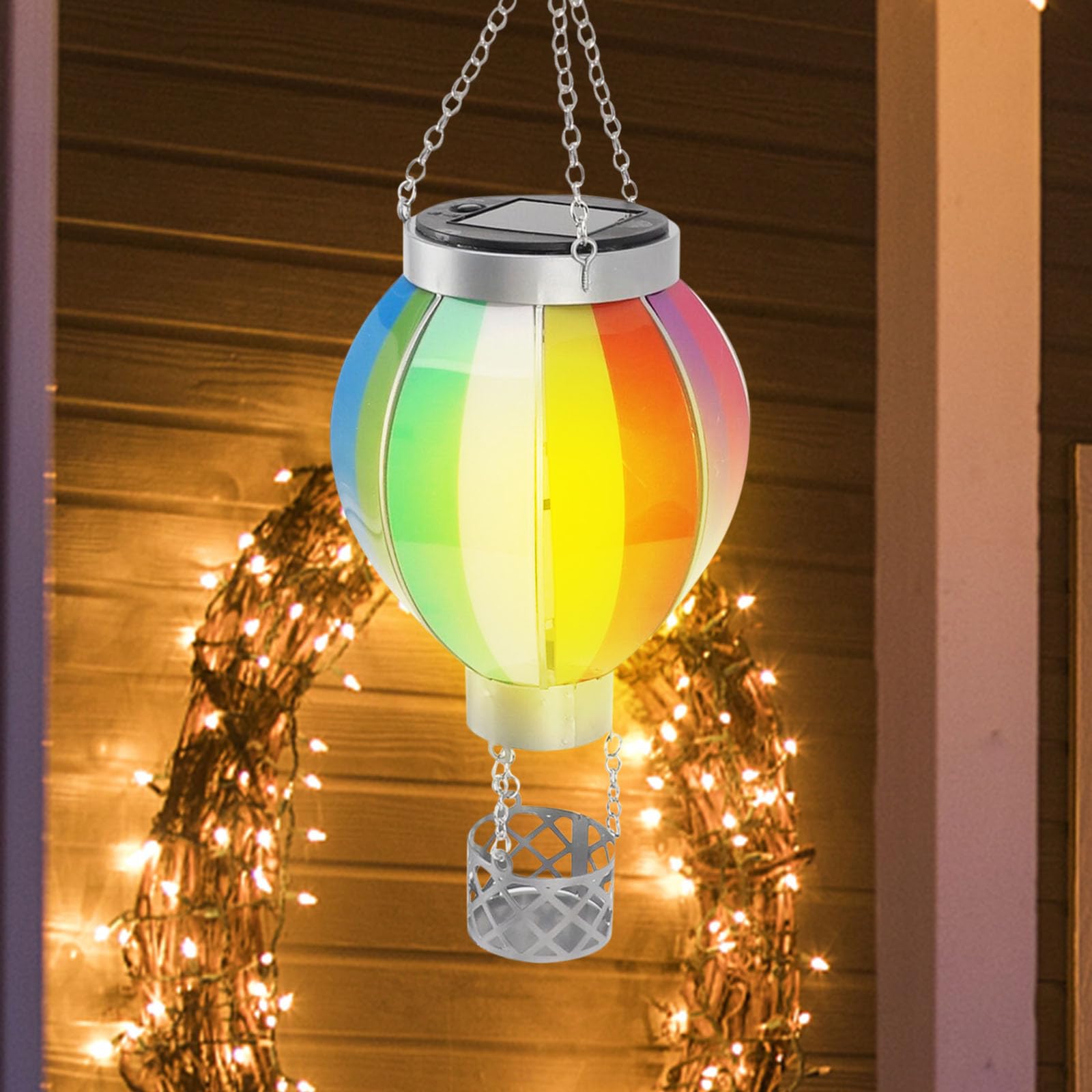Solar Powered Hanging Lantern Outdoor Garden Hot Air Balloon Shape Patio Decor,Size S Rhombus
Solar Powered Hanging Lantern Outdoor Garden Hot Air Balloon Shape Patio Decor,Size S Rhombus