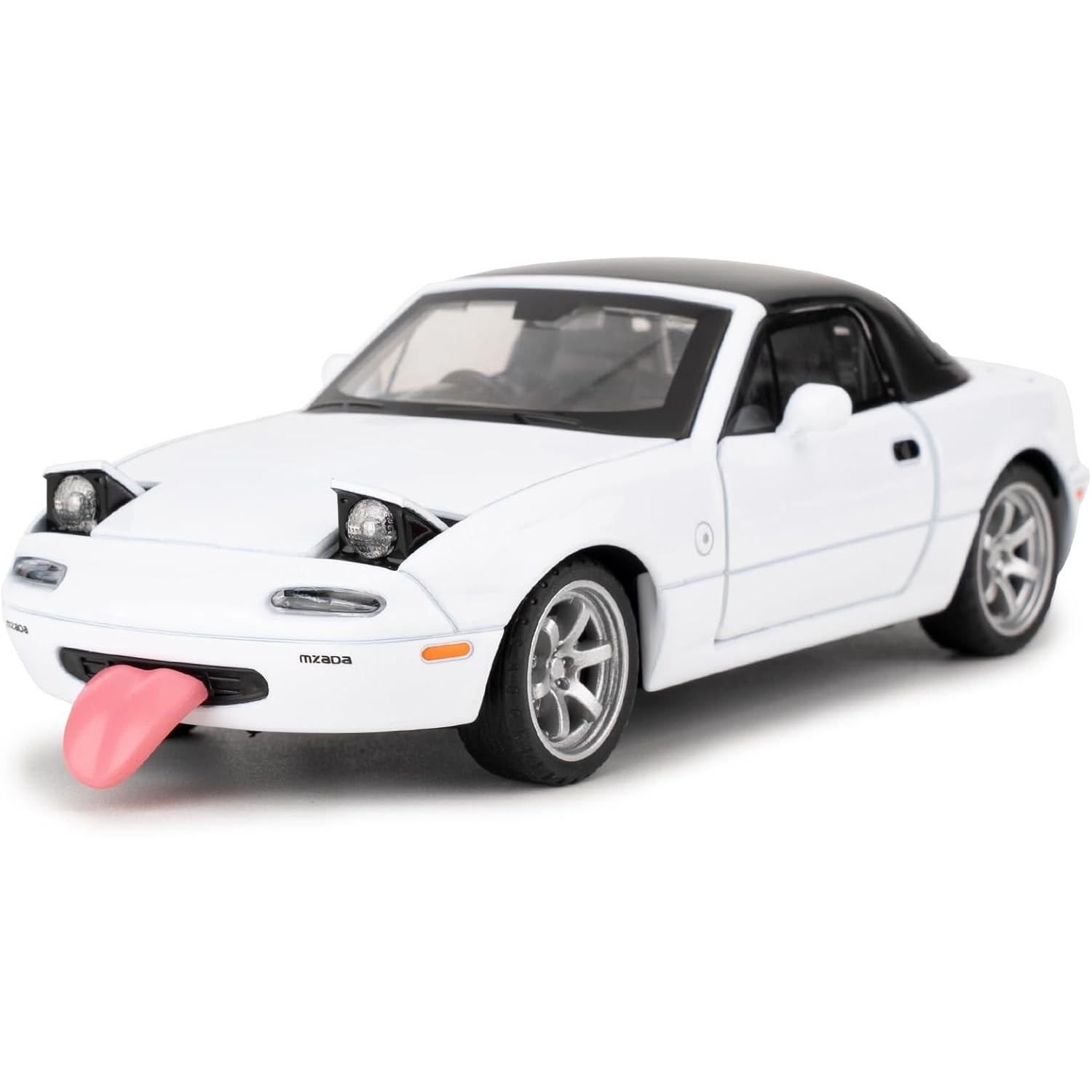 Игрушечная модель автомобиля Mazda MX-5 из сплава 1/32 с инерционным механизмом, съемным верхом, мигающими огнями со звуком и яркими огнями, коллекционный подарок для детей (красный) синий
Игрушечная модель автомобиля Mazda MX-5 из сплава 1/32 с инерционным механизмом, съемным верхом, мигающими огнями со звуком и яркими огнями, коллекционный подарок для детей (красный) синий
