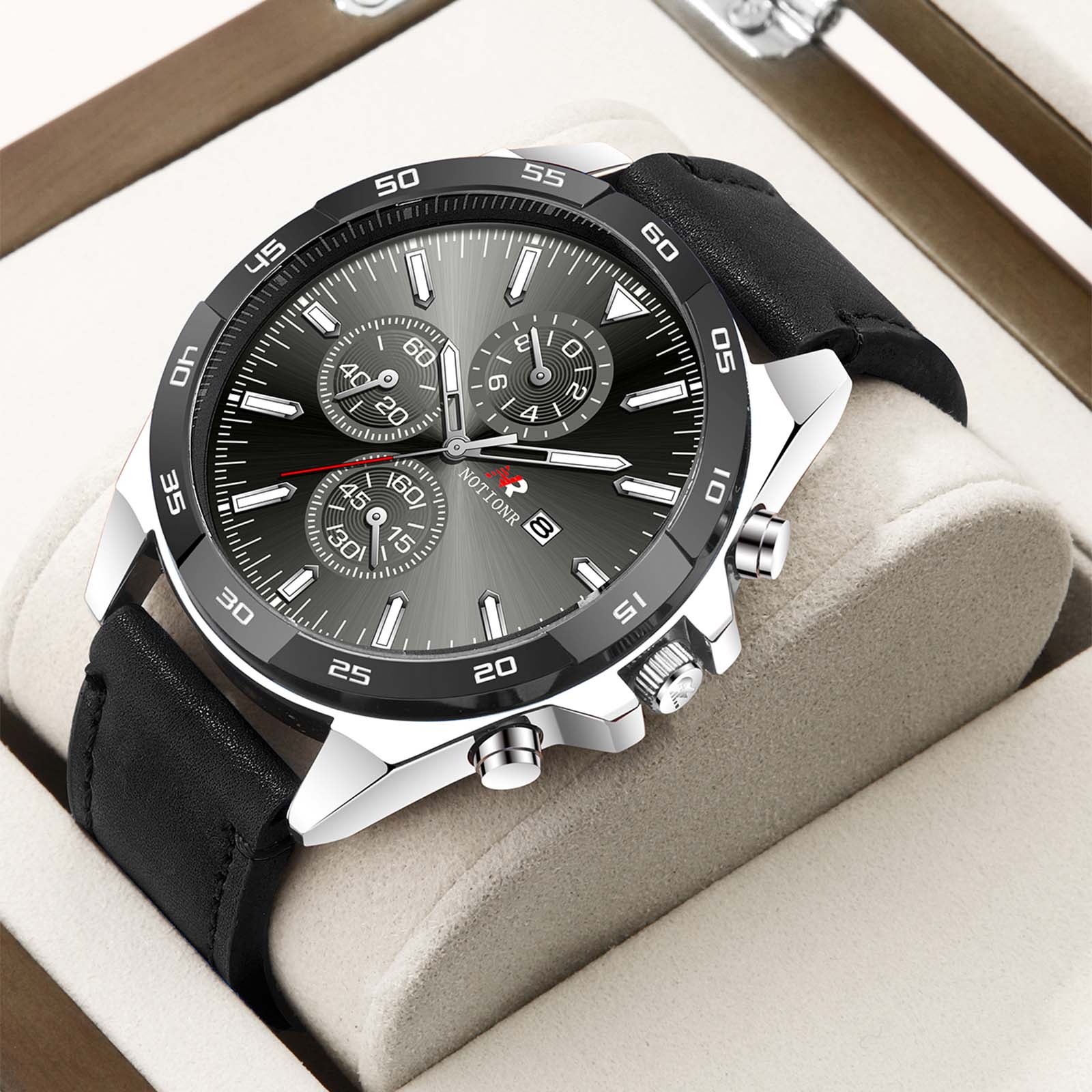 Classic Business Men s Watch Large Dial Watch Multi-dial Watch Quartz Watch Calendar Watch Leather strap синій
Classic Business Men s Watch Large Dial Watch Multi-dial Watch Quartz Watch Calendar Watch Leather strap синій