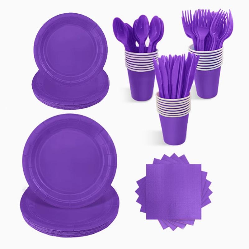 Colorful Disposable Party Set: Plates, Cutlery & Cups for Birthday or Picnic 20 Sets of 7 Pieces фиолетовый
Colorful Disposable Party Set: Plates, Cutlery & Cups for Birthday or Picnic 20 Sets of 7 Pieces фиолетовый