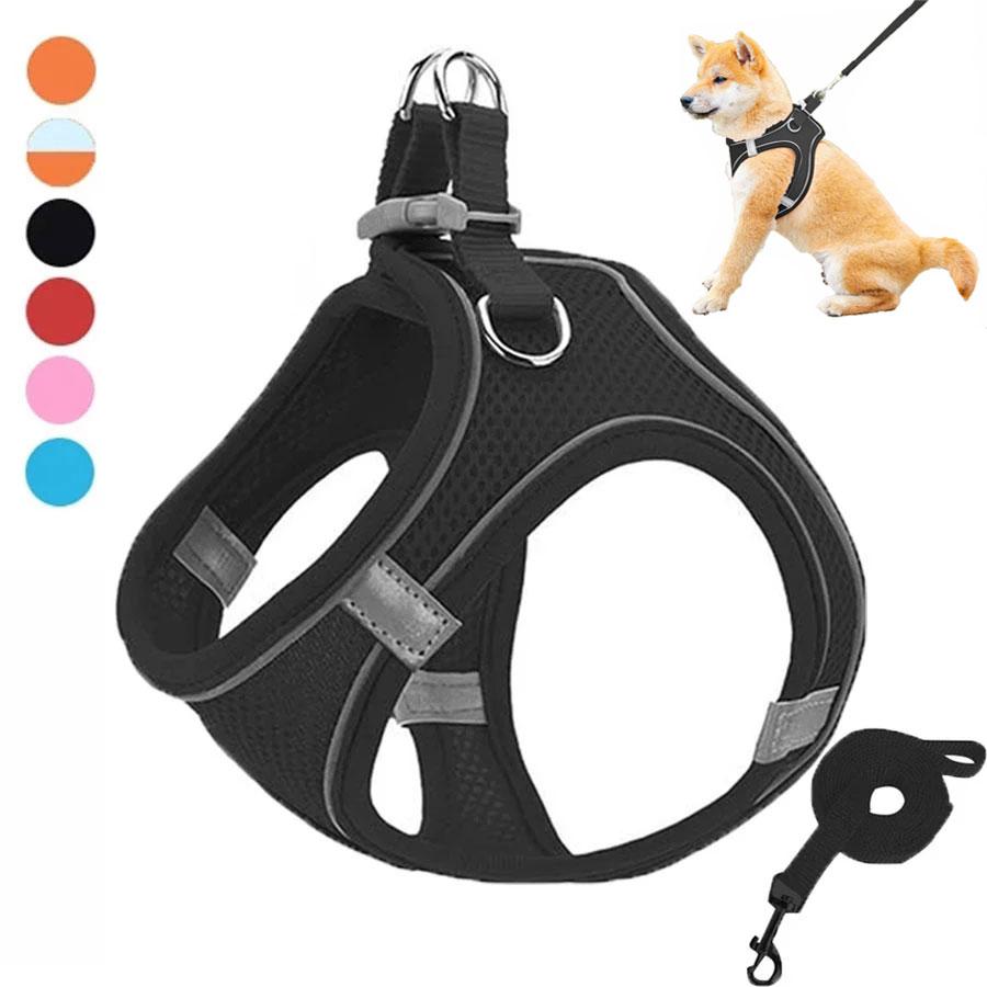 Pet Dog Harness and Leash Set Reflective Breathable Harness Dog Adjustable Comfort Puppy Harness Outdoors Travel Pet Supplies XXXS
Pet Dog Harness and Leash Set Reflective Breathable Harness Dog Adjustable Comfort Puppy Harness Outdoors Travel Pet Supplies XXXS