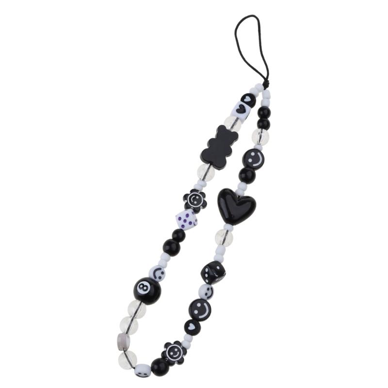 Beaded Phone Charm Lanyards Bear Dice-Beaded Wrist Strap Handmade Phone Chain Heart Beaded Phone Strap for Women
Beaded Phone Charm Lanyards Bear Dice-Beaded Wrist Strap Handmade Phone Chain Heart Beaded Phone Strap for Women