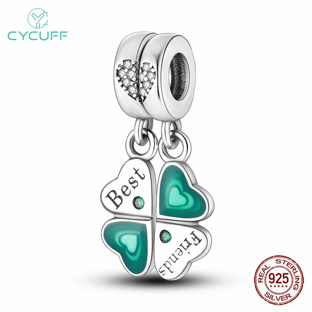 CYCUFF New Fashion Spring Lucky Four Leaf Clover Series 925 Silver Charms Beads 925 Bracelet DIY Jewelry
CYCUFF New Fashion Spring Lucky Four Leaf Clover Series 925 Silver Charms Beads 925 Bracelet DIY Jewelry