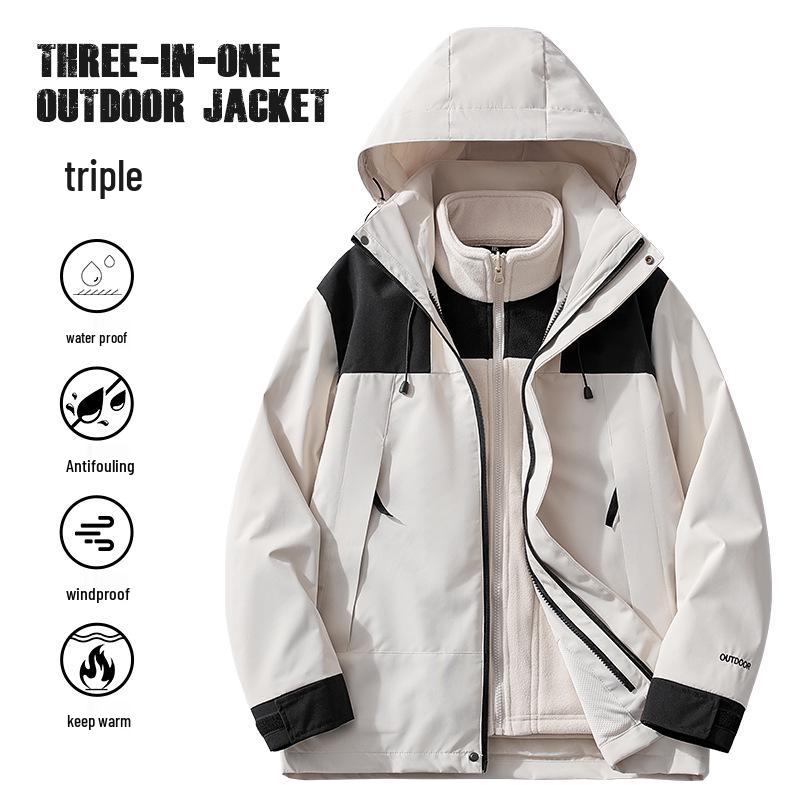 Women s Windproof Waterproof 3-in-1 Fleece-Lined Mountaineering Suit, Thickened Warm Two-Piece Set Small
Women s Windproof Waterproof 3-in-1 Fleece-Lined Mountaineering Suit, Thickened Warm Two-Piece Set Small
