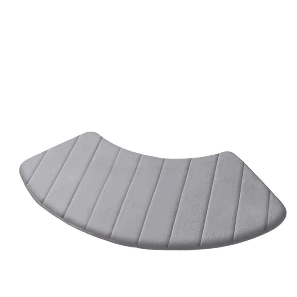 Thickened Bathroom Absorbent Mat Solid Color Bath Mat Fan-Shaped Arched Shower Mat Toilet Area світло-сірого кольору
Thickened Bathroom Absorbent Mat Solid Color Bath Mat Fan-Shaped Arched Shower Mat Toilet Area світло-сірого кольору