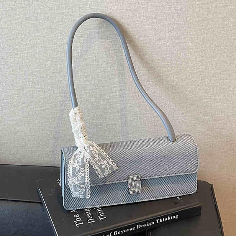French Design Sense Banquet Underarm Bag Women Temperament Commuter One Shoulder Bag Casual Versatile Handbags with Lace Scarves (20cm<Max Length<30cm) синий
French Design Sense Banquet Underarm Bag Women Temperament Commuter One Shoulder Bag Casual Versatile Handbags with Lace Scarves (20cm<Max Length<30cm) синий