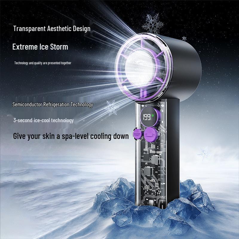 2026 Cross F03 Portable Handheld Fan: High-Speed Cooling with Rechargeable 199 Gears and Transparent Design. 3.5 inches
2026 Cross F03 Portable Handheld Fan: High-Speed Cooling with Rechargeable 199 Gears and Transparent Design. 3.5 inches