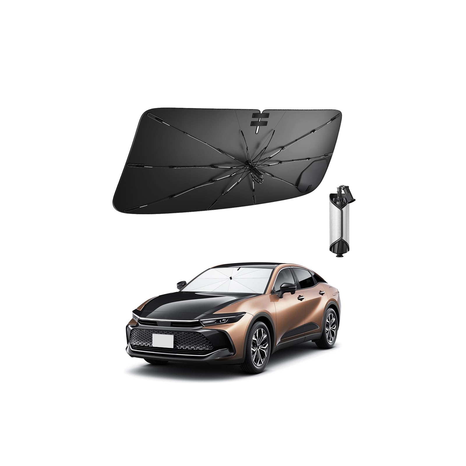 Handle Suction Cup Toyota Crown 16th Generation 35 Series Sunshade Umbrella Type with Suction Cups Fiberglass Super Durable Crown Car Sunshade
Handle Suction Cup Toyota Crown 16th Generation 35 Series Sunshade Umbrella Type with Suction Cups Fiberglass Super Durable Crown Car Sunshade