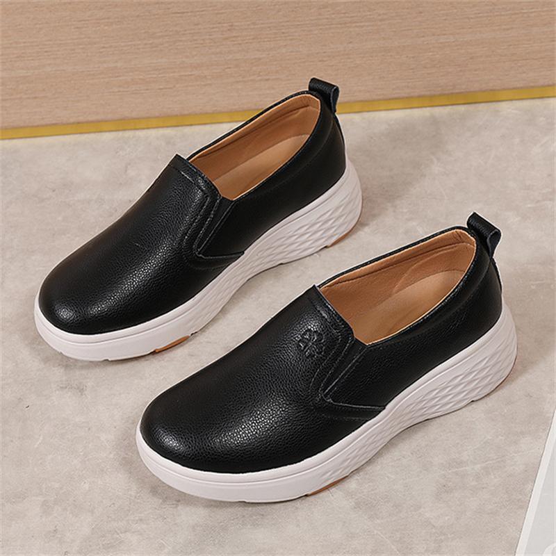 Women Flat Sneakers New Comfy Light Thick Sole Breathable Genuine Leather Female Shoe Slip-On Durable Autumn Trend Leisure Flats 35(22.5cm)
Women Flat Sneakers New Comfy Light Thick Sole Breathable Genuine Leather Female Shoe Slip-On Durable Autumn Trend Leisure Flats 35(22.5cm)