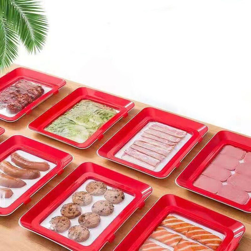 Fresh Kitchen Tool Food Storage storage Tray Freshness Spacer Food Fresh Tray Seal Fruit Dishes
Fresh Kitchen Tool Food Storage storage Tray Freshness Spacer Food Fresh Tray Seal Fruit Dishes