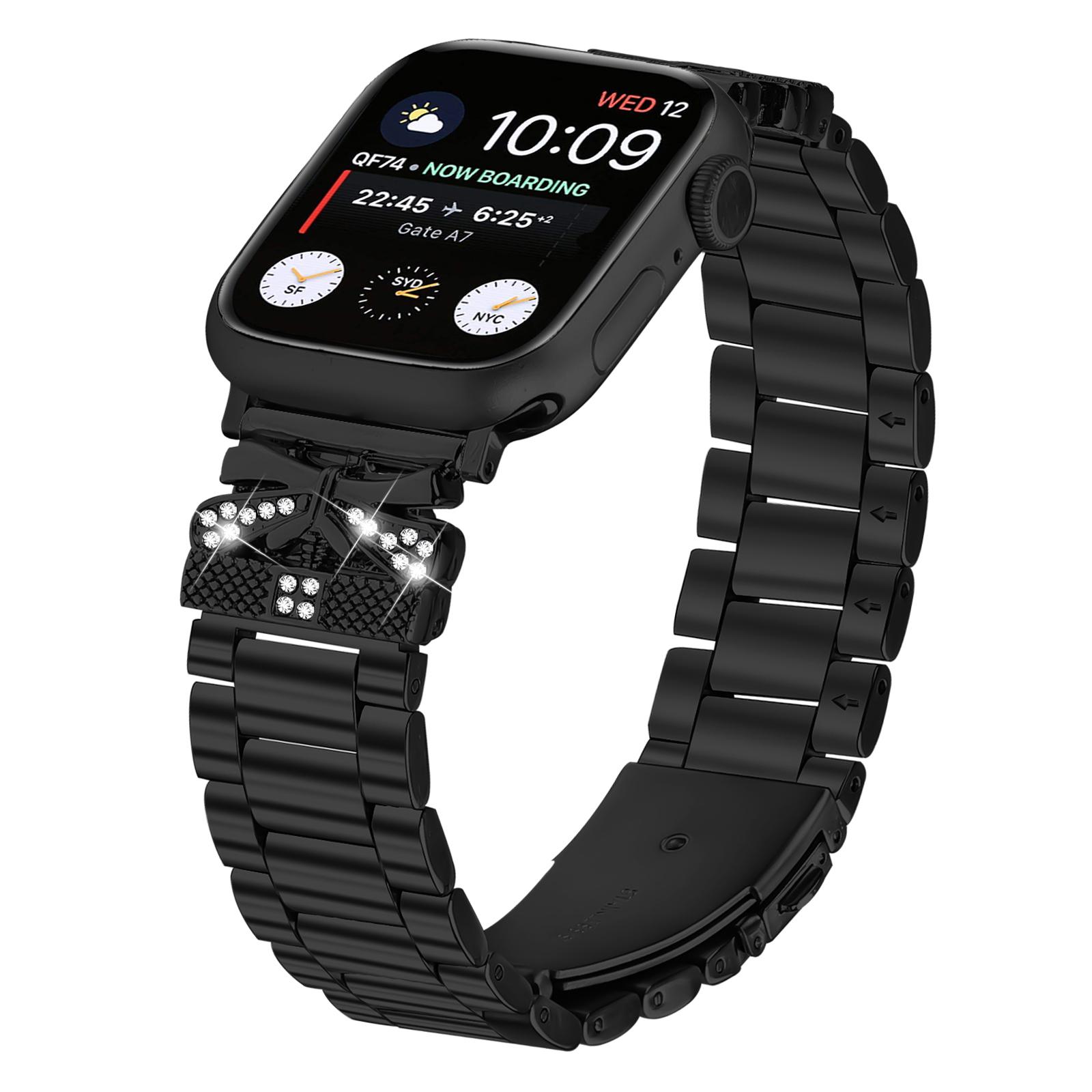 Replacement Strap for Apple Watch Series 10 Ultra 9 8 7 SE 6 5 4 3 2 1 46mm 49mm 45mm 44mm 42mm Butterfly Rhinestones Decor Watch Band Colorful
Replacement Strap for Apple Watch Series 10 Ultra 9 8 7 SE 6 5 4 3 2 1 46mm 49mm 45mm 44mm 42mm Butterfly Rhinestones Decor Watch Band Colorful