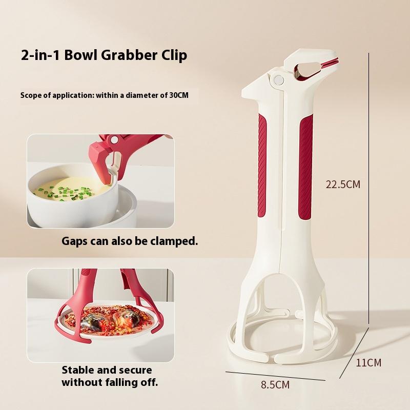 Multi-Purpose Anti-Scald Bowl Holder Clip For Kitchen 2-in-1 Anti-Scalding Clip Bowl Plate Clamp білий
Multi-Purpose Anti-Scald Bowl Holder Clip For Kitchen 2-in-1 Anti-Scalding Clip Bowl Plate Clamp білий