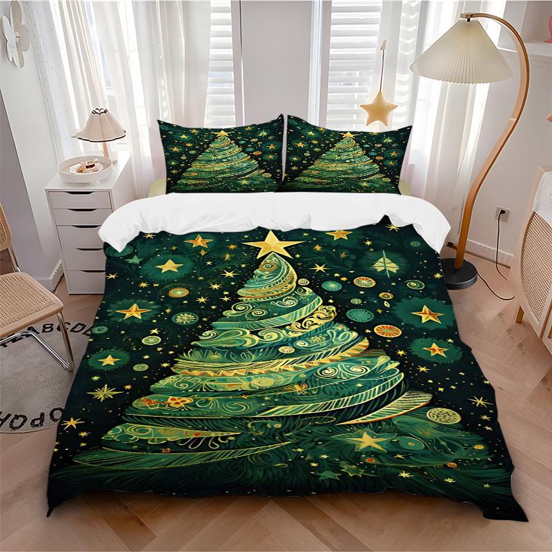 3pc Christmas Tree Decorations Cover Set - 1 Quilt Cover + 2 Pillowcases, All Seasons Bedroom Setting, Perfect for Home054 135x200cm
3pc Christmas Tree Decorations Cover Set - 1 Quilt Cover + 2 Pillowcases, All Seasons Bedroom Setting, Perfect for Home054 135x200cm
