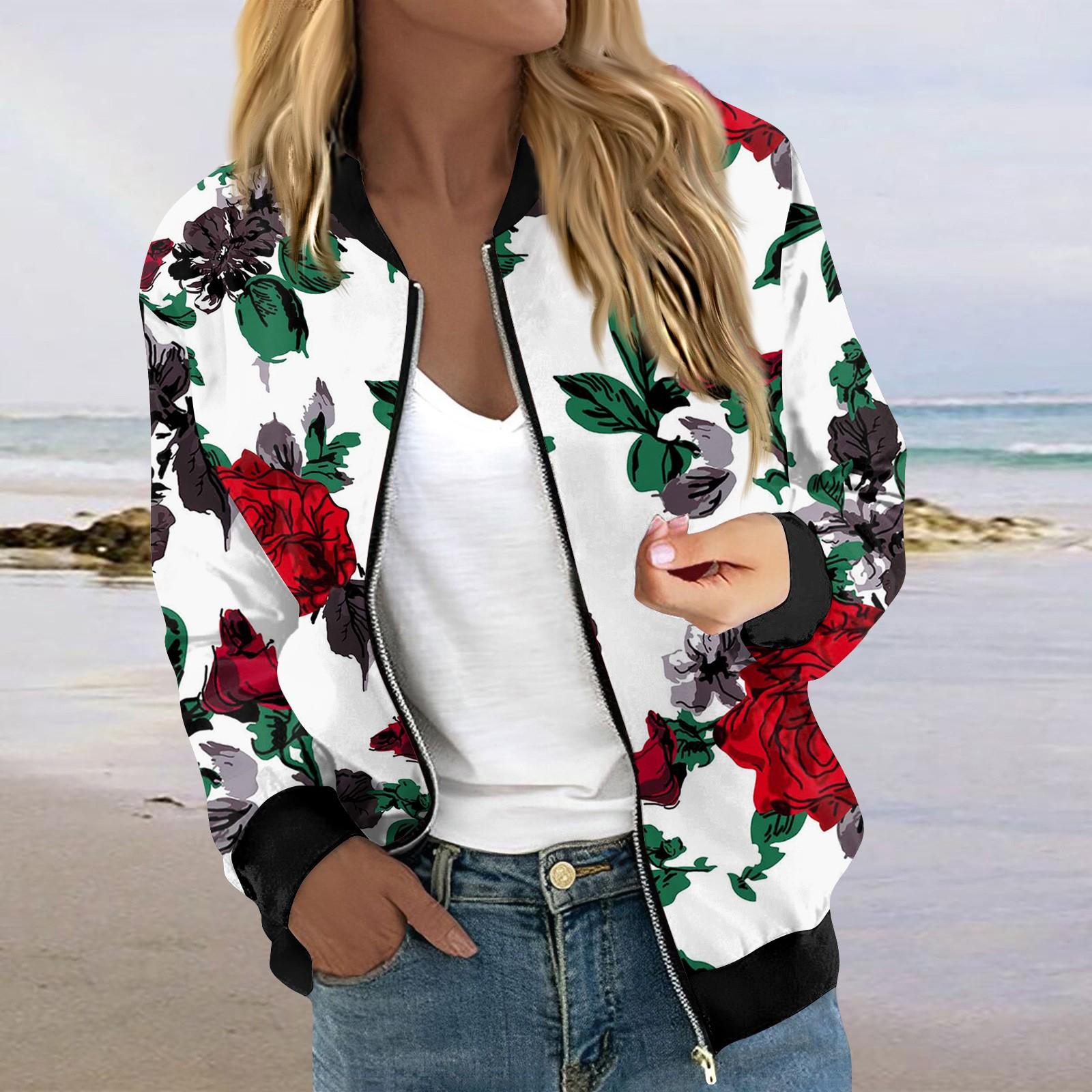 Куртки для женщин, легкие укороченные куртки с длинным рукавом на молнии, модная верхняя одежда с принтом, повседневные стеганые куртки с карманами XXL
Куртки для женщин, легкие укороченные куртки с длинным рукавом на молнии, модная верхняя одежда с принтом, повседневные стеганые куртки с карманами XXL