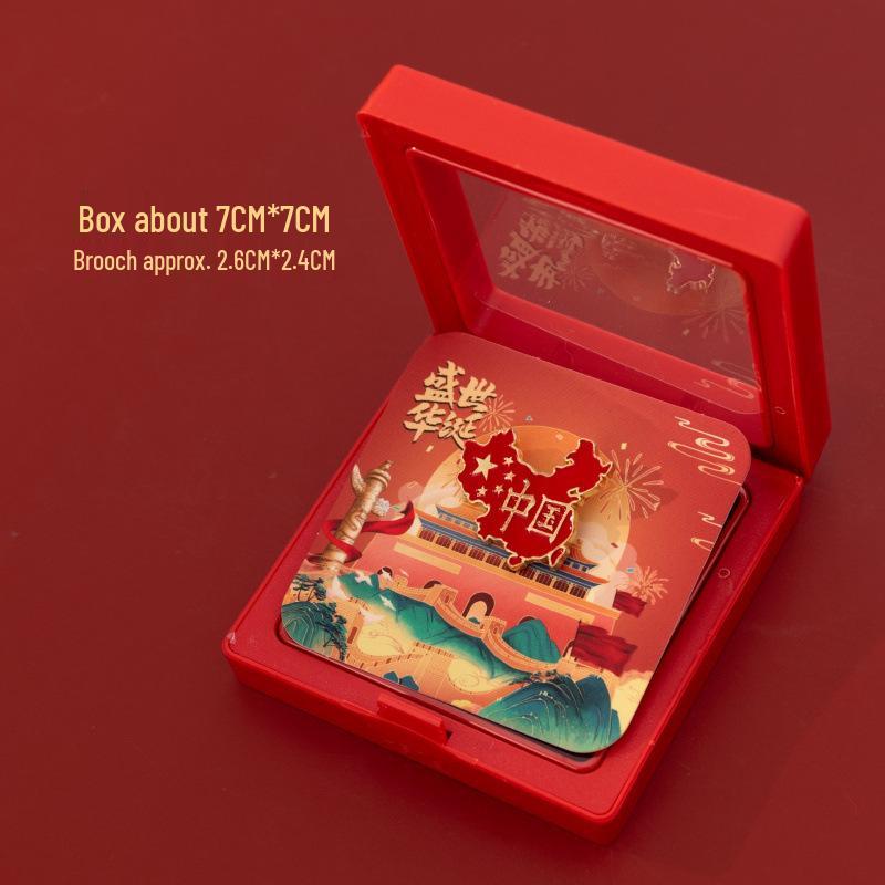 Red Culture Badge Brooch - Serve the People, National Day & Army Day Gift
Red Culture Badge Brooch - Serve the People, National Day & Army Day Gift
