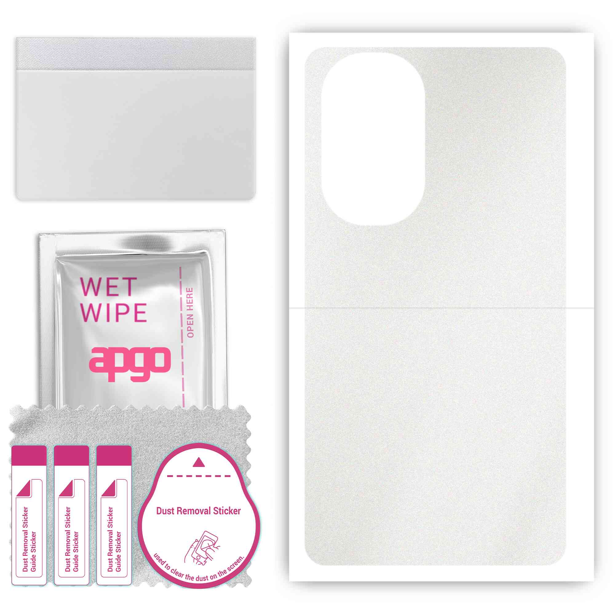 apgo Protective Skin Sticker for the back compatible with Motorola Edge 30 Pro, Wrap Film, Foil, Vinyl - Pattern Matte Transparent
apgo Protective Skin Sticker for the back compatible with Motorola Edge 30 Pro, Wrap Film, Foil, Vinyl - Pattern Matte Transparent