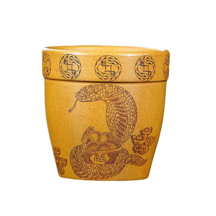 140ml Yixing Zisha Wealth Ophidian Teacup Ancient Tea Bowl Tea Cup Set Tea-tasting Personal Cup Jianzhan Master Cups For Tea
140ml Yixing Zisha Wealth Ophidian Teacup Ancient Tea Bowl Tea Cup Set Tea-tasting Personal Cup Jianzhan Master Cups For Tea
