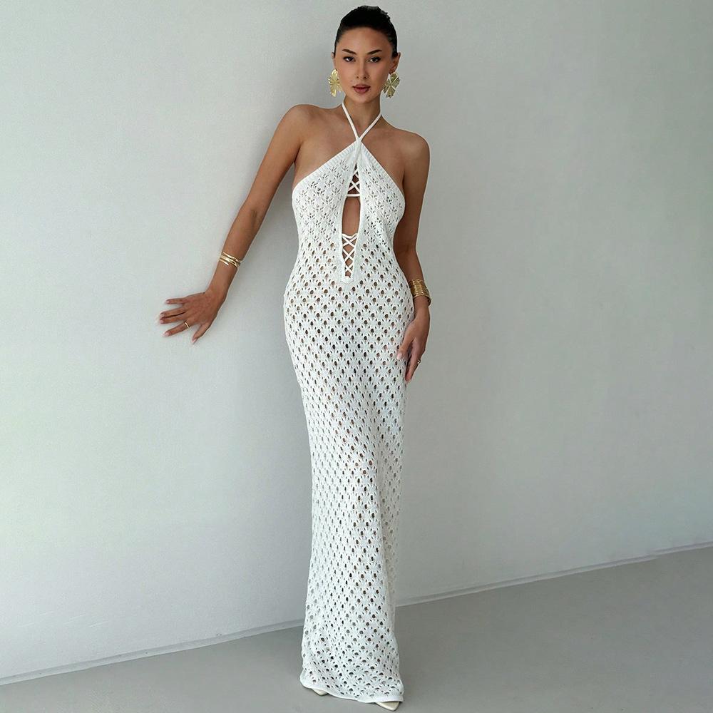 New Summer Sexy Hollow Knitted Beach Skirt Bikini Swimsuit Solid Color Dress for Women S
New Summer Sexy Hollow Knitted Beach Skirt Bikini Swimsuit Solid Color Dress for Women S