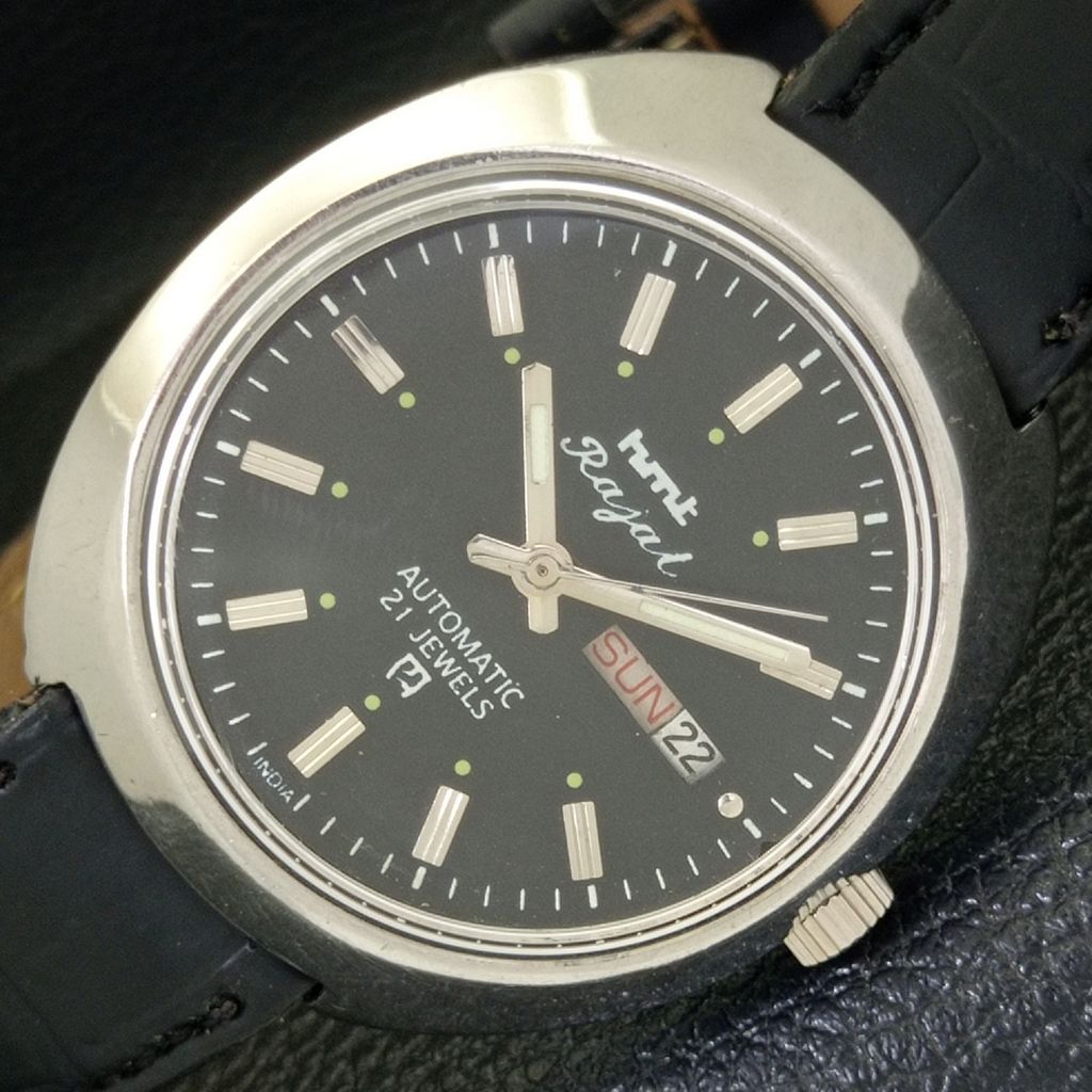 INDIAN HMT RAJAT 6501 AUTOMATIC MENS DAY&DATE BLACK COLOR DIAL WATCH a431905-2 R109-a431905
INDIAN HMT RAJAT 6501 AUTOMATIC MENS DAY&DATE BLACK COLOR DIAL WATCH a431905-2 R109-a431905