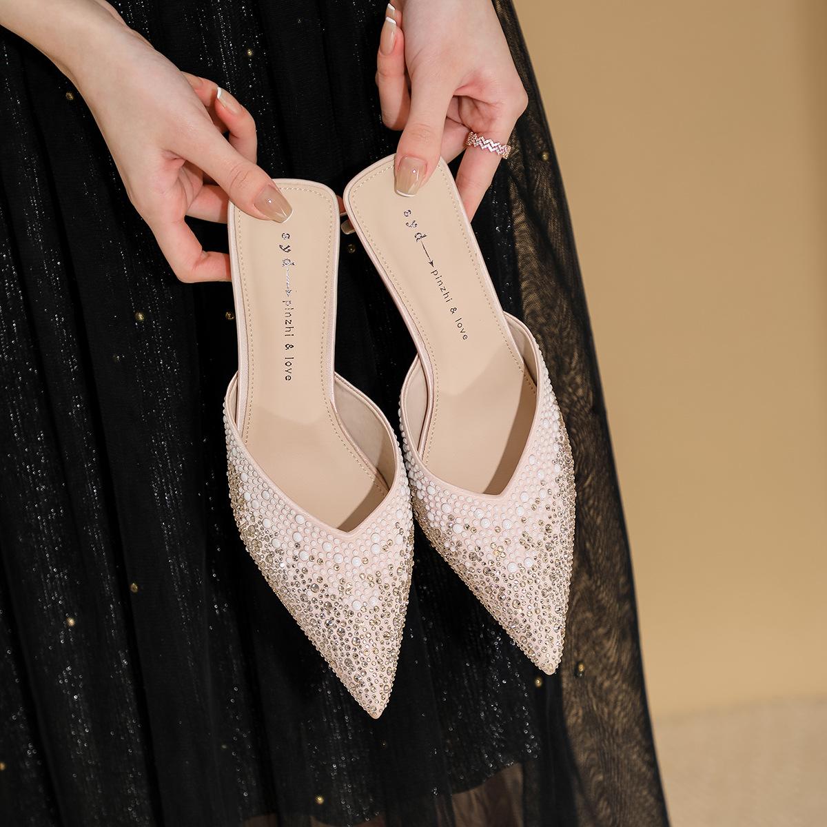 Туфли-полуботинки Баотоу для женской летней носки, новые туфли на тонком каблуке-шпильке с острым носком и стразами, модные женские сандалии 38 абрикосовый
Туфли-полуботинки Баотоу для женской летней носки, новые туфли на тонком каблуке-шпильке с острым носком и стразами, модные женские сандалии 38 абрикосовый