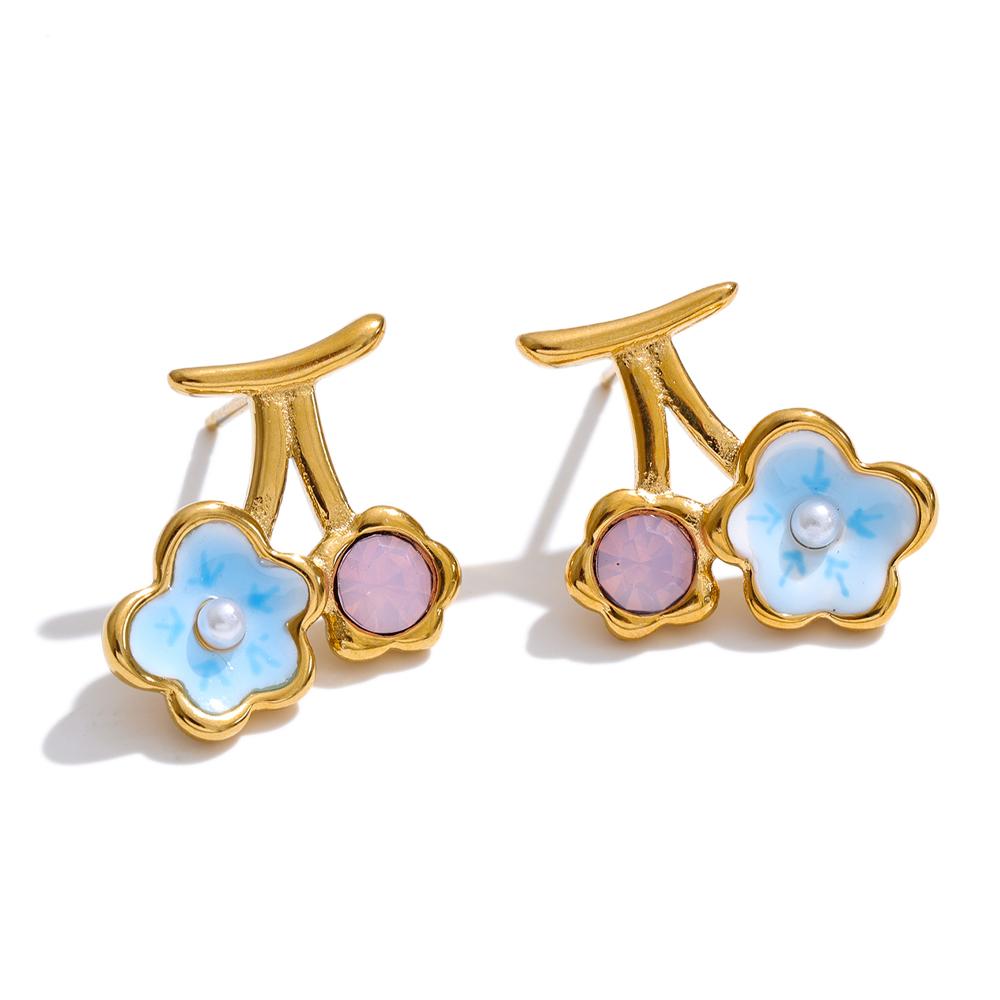 Yhpup Cute Spring Style Enamel Flower Sweet Stud Earrings for Women Non Tarnish Charm Young Jewelry PVD Plated Waterproof Gift
Yhpup Cute Spring Style Enamel Flower Sweet Stud Earrings for Women Non Tarnish Charm Young Jewelry PVD Plated Waterproof Gift