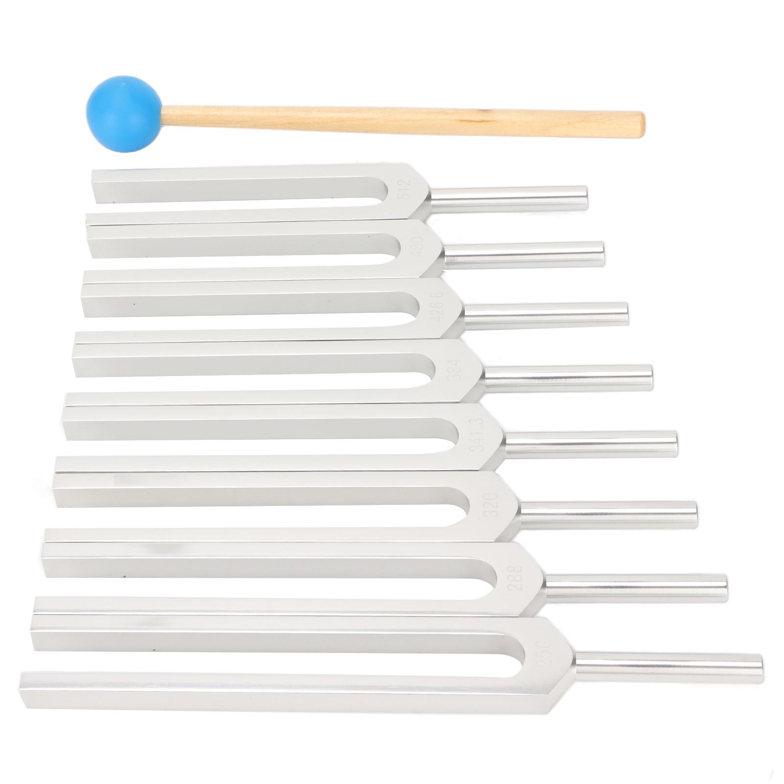 8PCS Yoga Tuning Fork Aluminum Alloy Frequency Forks with Hammer Meditation Accessories
8PCS Yoga Tuning Fork Aluminum Alloy Frequency Forks with Hammer Meditation Accessories