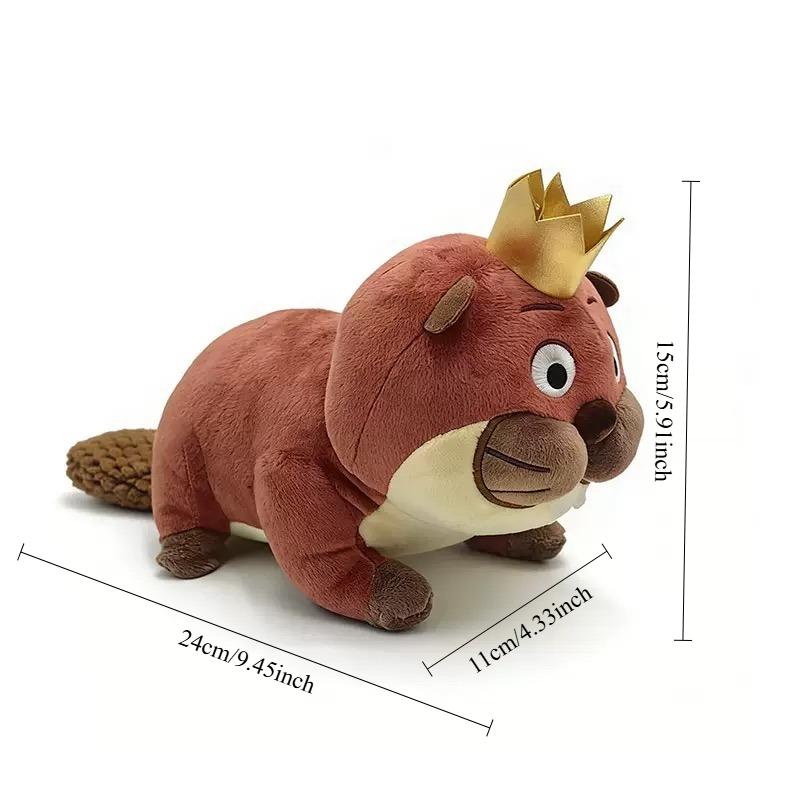 Beaver Transformation Project Plush Plaything With Crown, Plush Tactile Stuffed Animal, Knitted Tail Beaver Doll For Kids Present
Beaver Transformation Project Plush Plaything With Crown, Plush Tactile Stuffed Animal, Knitted Tail Beaver Doll For Kids Present