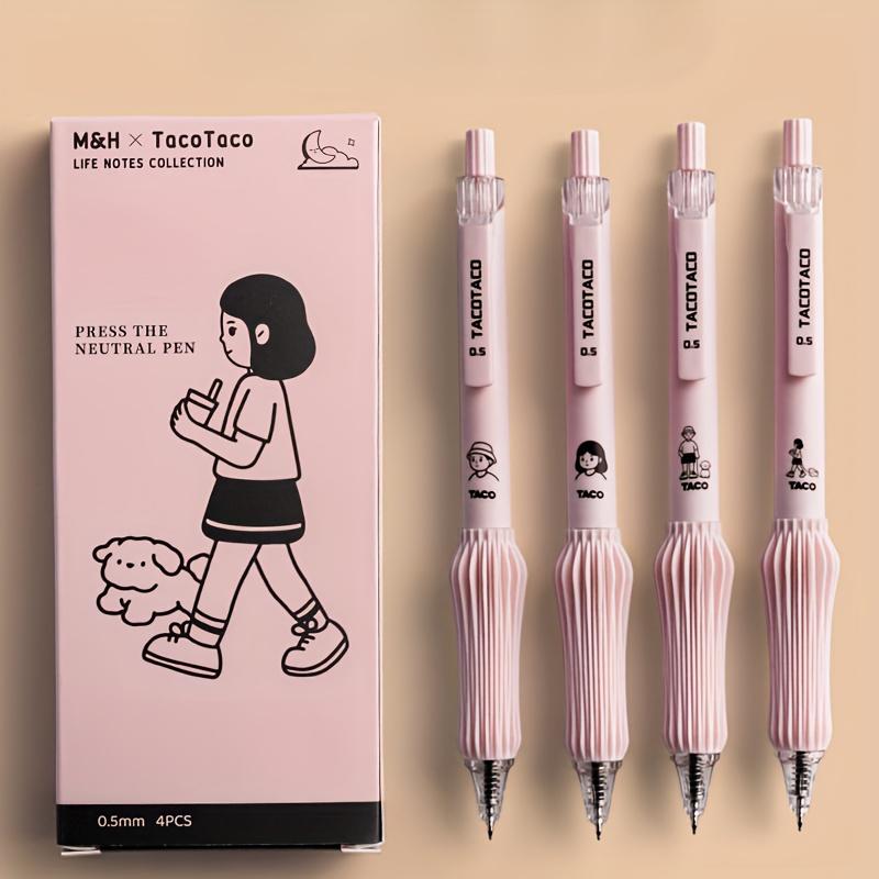 Set of 4 Adorable Retractable Gel Pens with A 0.5Mm Fine Tip, Featuring Quick-Drying Black Ink for Smooth Writing and A Comfortable Grip рожевий
Set of 4 Adorable Retractable Gel Pens with A 0.5Mm Fine Tip, Featuring Quick-Drying Black Ink for Smooth Writing and A Comfortable Grip рожевий
