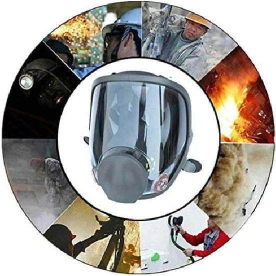 chengchuang 15in 1 Reusable Full Face Respirator Widely Used in Paint Sprayer,Woodworking,Welding,Dust Protector and Other Work Protection
chengchuang 15in 1 Reusable Full Face Respirator Widely Used in Paint Sprayer,Woodworking,Welding,Dust Protector and Other Work Protection