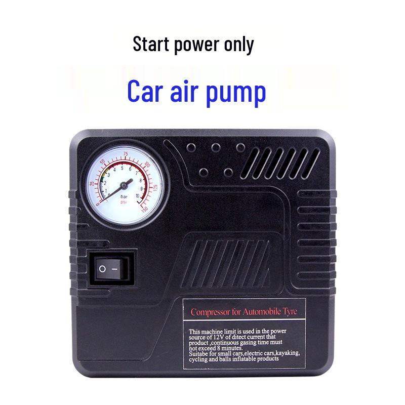 Портативный электрический насос для накачивания шин автомобиля Black
Портативный электрический насос для накачивания шин автомобиля Black