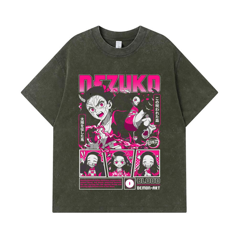 275 GSM Washed T-shirts 100% Cotton Demon Slayer V56 Nezuko Print Unisex Heavy Cotton T Shirt S армия зеленый
275 GSM Washed T-shirts 100% Cotton Demon Slayer V56 Nezuko Print Unisex Heavy Cotton T Shirt S армия зеленый