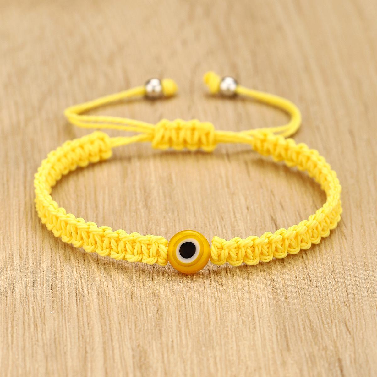 European and American devil s eye colorful hand-woven bracelet Turkish beach vacation men and women couple hand rope золотий
European and American devil s eye colorful hand-woven bracelet Turkish beach vacation men and women couple hand rope золотий
